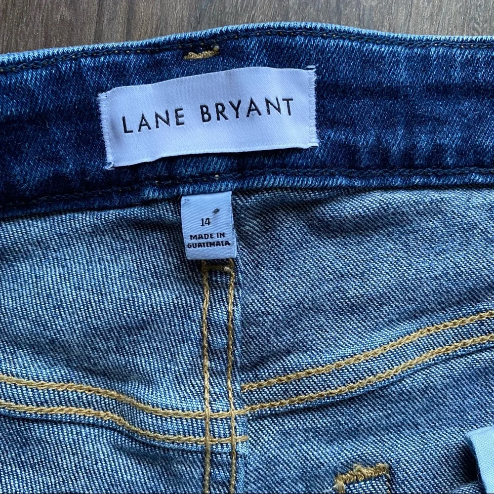 Lane Bryant Distressed Denim Jeans Size 14 - Picture 4 of 9